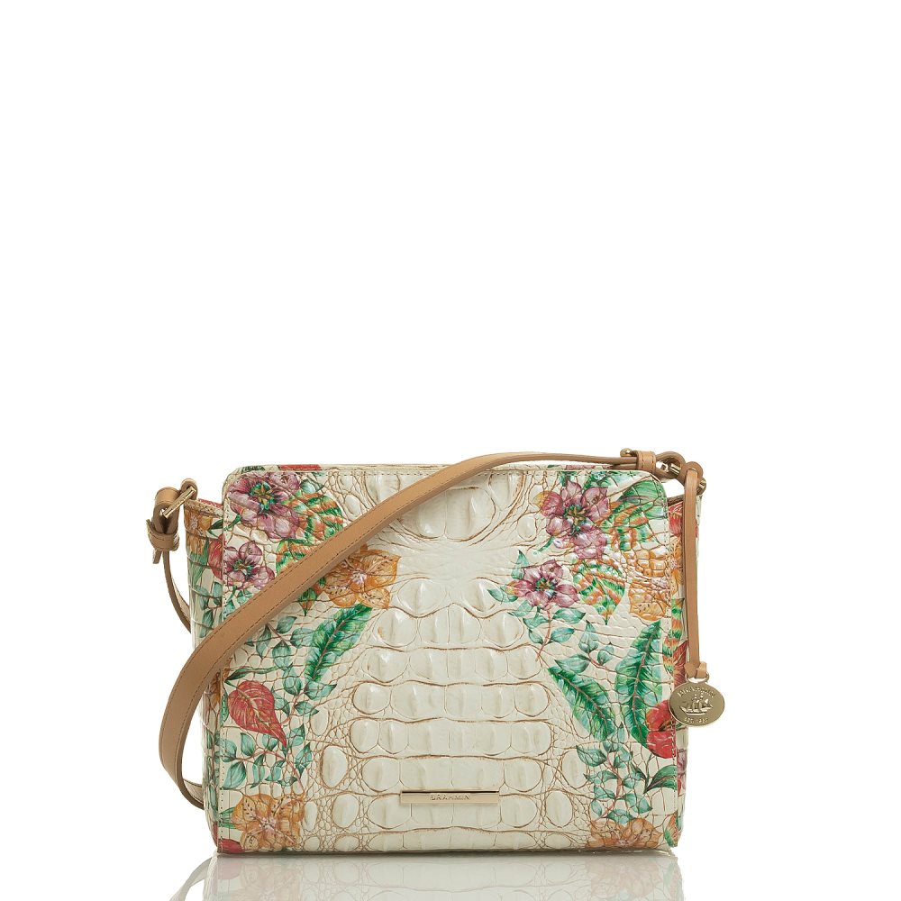 Brahmin | Women's Carrie Crossbody Ivory Tahiti