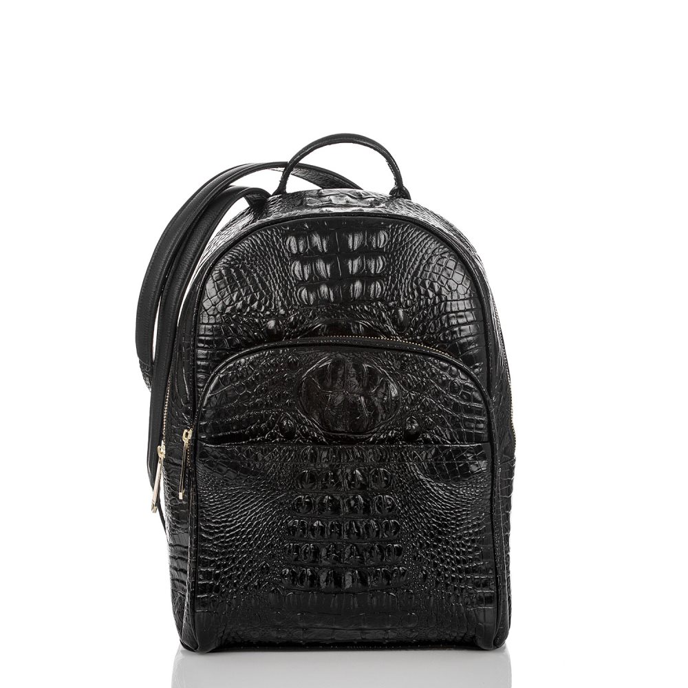 Brahmin | Women's Dartmouth Backpack | Black Leather Backpack