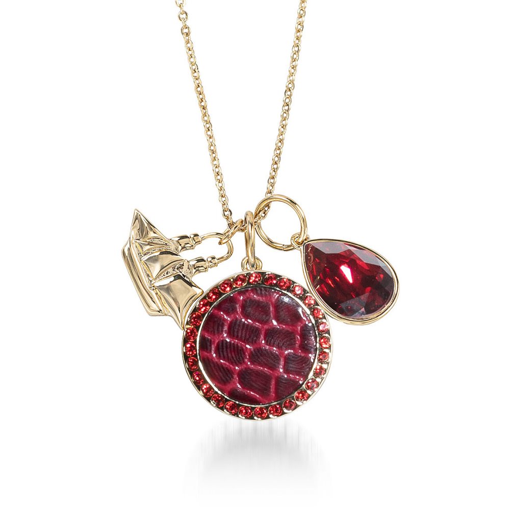 Brahmin | Women's Crystal Charm Necklace Rose Fairhaven