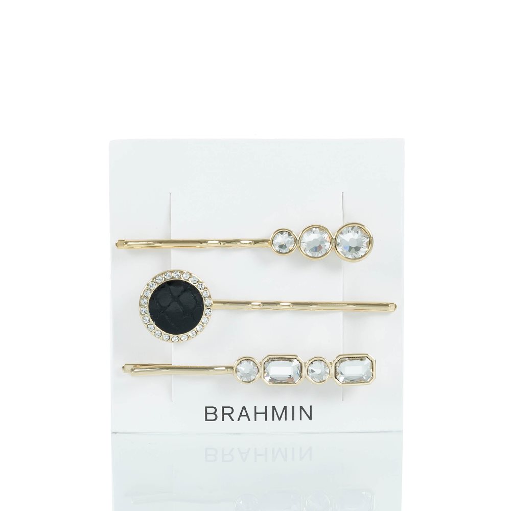 Brahmin | Women's Trio Hair Pins Black Fairhaven