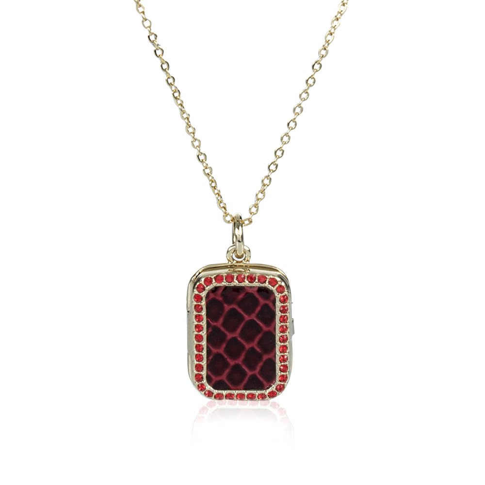 Brahmin | Women's Crystal Locket Necklace Rose Fairhaven