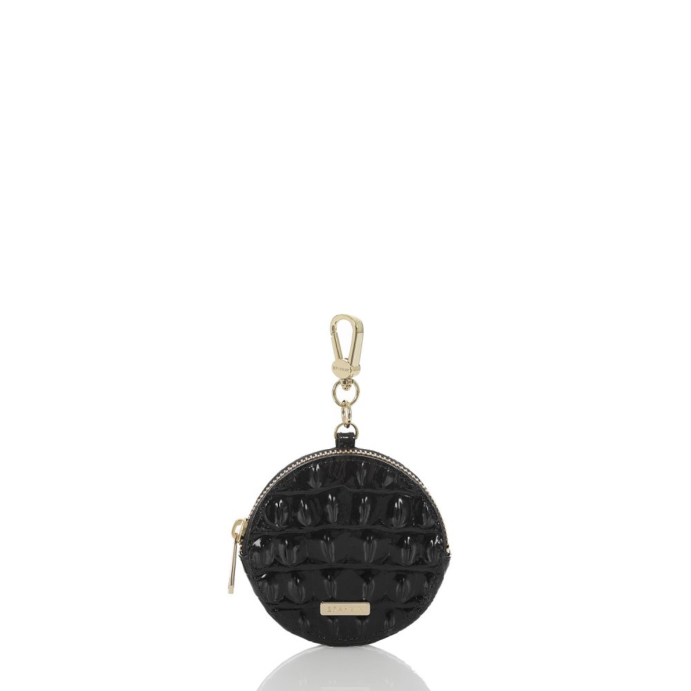 Brahmin | Women's Black Circle Coin Purse | Black Melbourne