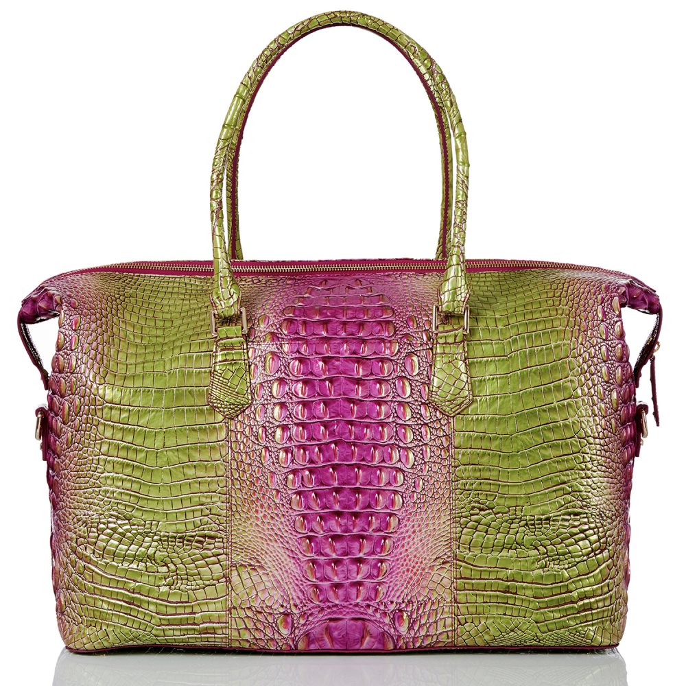 Brahmin | Women's Duxbury Weekender Limeade Ombre Melbourne