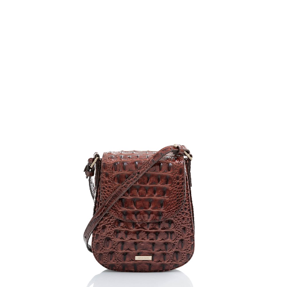 Brahmin | Women's Everlee | Vintage Brown Leather Crossbody Bag