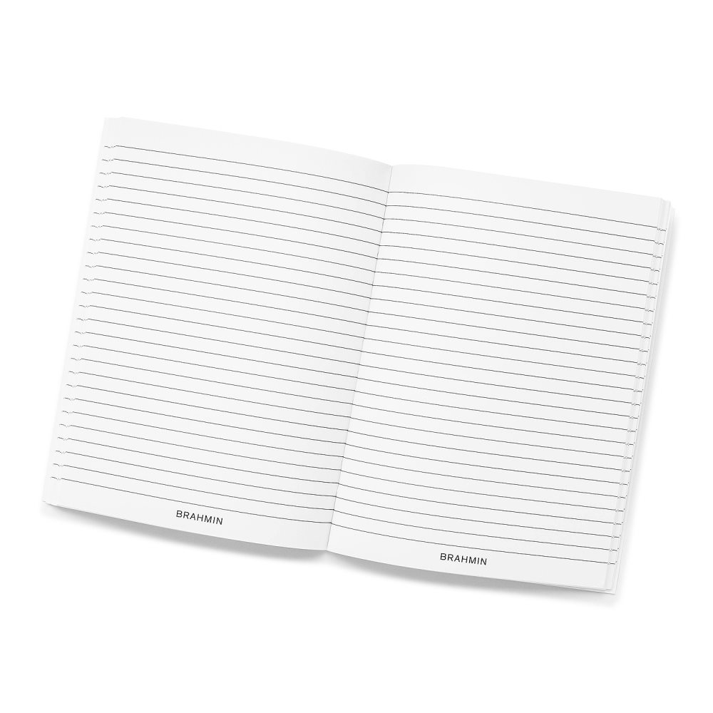 Brahmin | Women's Ruled Notebook Side-Bound 6x8 White Stationery