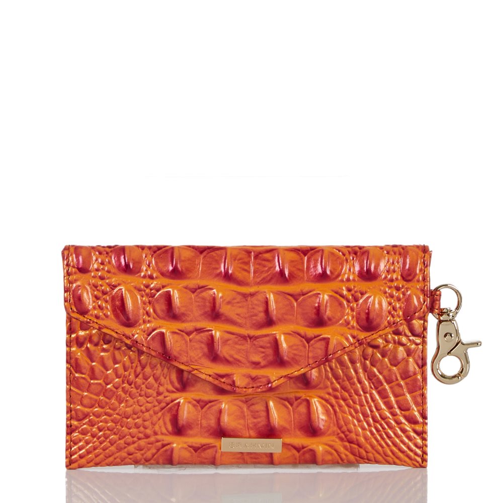 Brahmin | Women's Mini Envelope Case Dusty Orange Melbourne