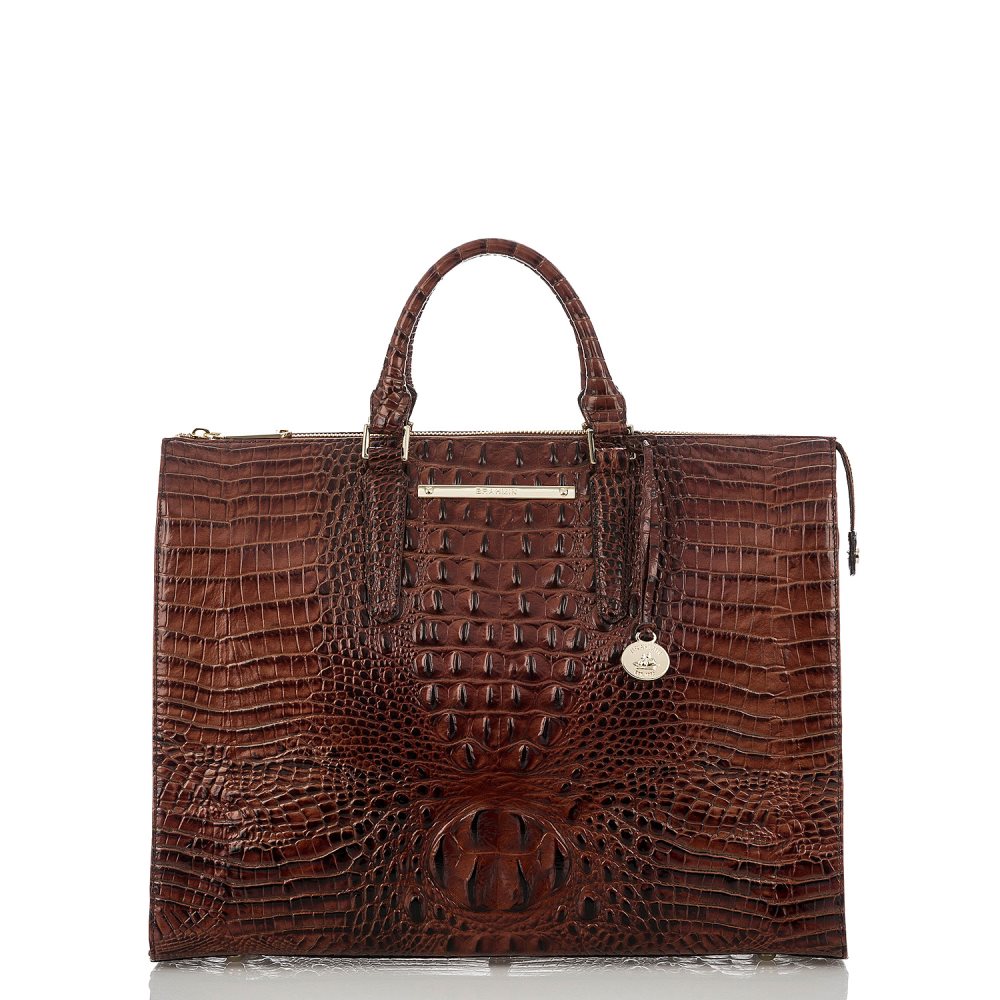 Brahmin | Women's Business Tote Bag | Pecan Melbourne