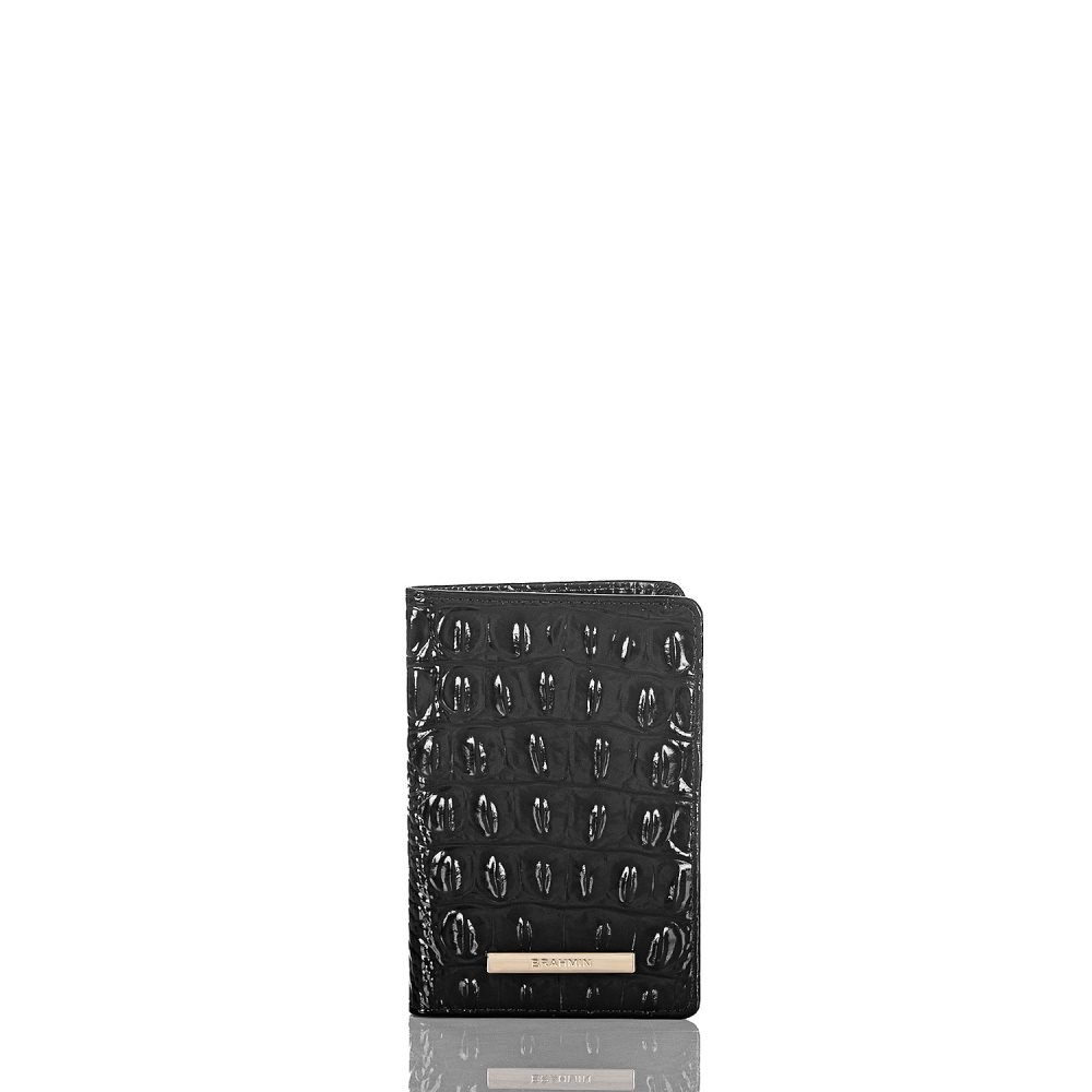 Brahmin | Women's Passport Wallet Black Melbourne