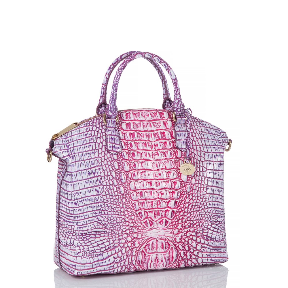 Brahmin | Women's Large Duxbury Satchel Boysenberry Ombre Melbourne - Click Image to Close