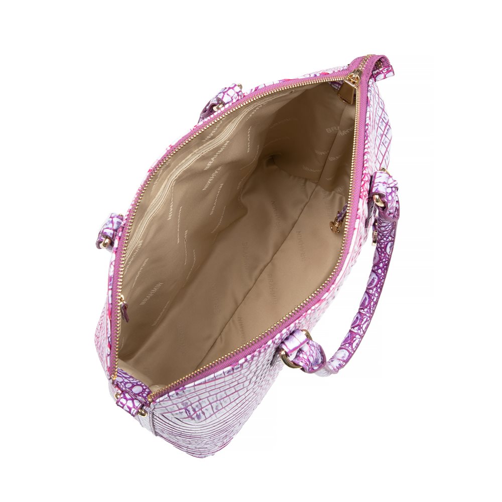 Brahmin | Women's Large Duxbury Satchel Boysenberry Ombre Melbourne