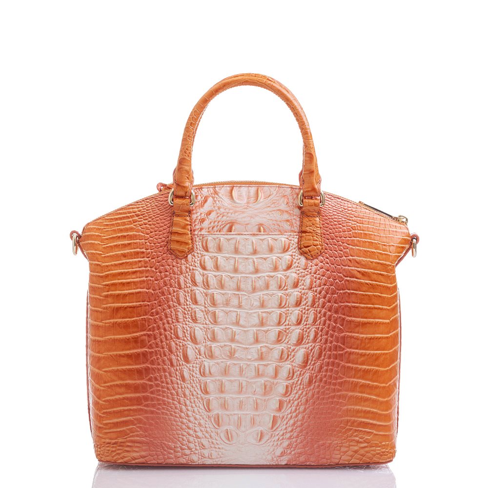 Brahmin | Women's Large Duxbury Satchel Sherbert Ombre Melbourne