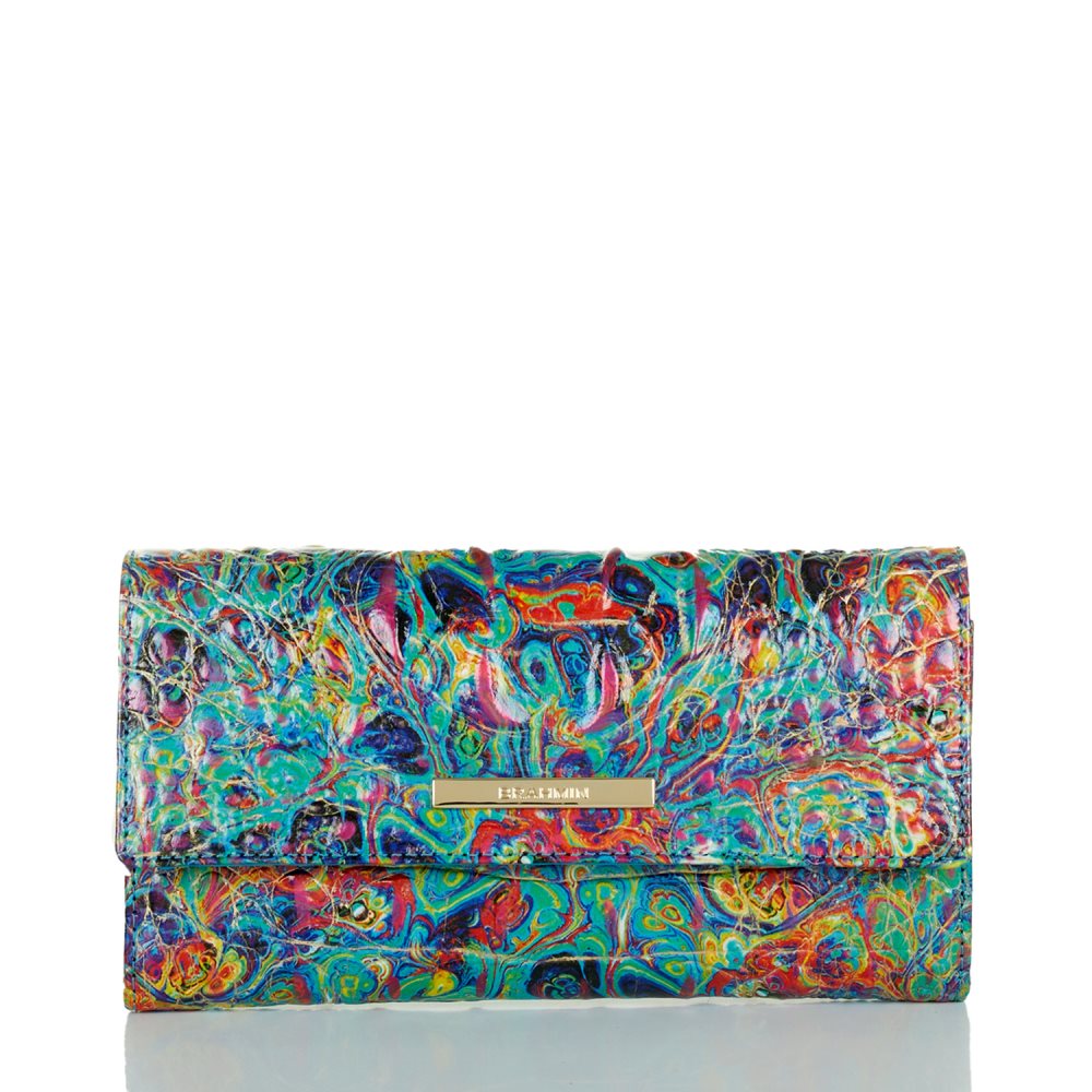 Brahmin | Women's Cordelia Wallet Blue Ammolite Melbourne