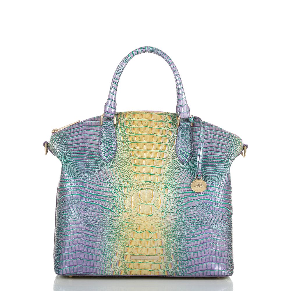 Brahmin | Women's Large Duxbury Satchel Viola Ombre Mini Melbourne