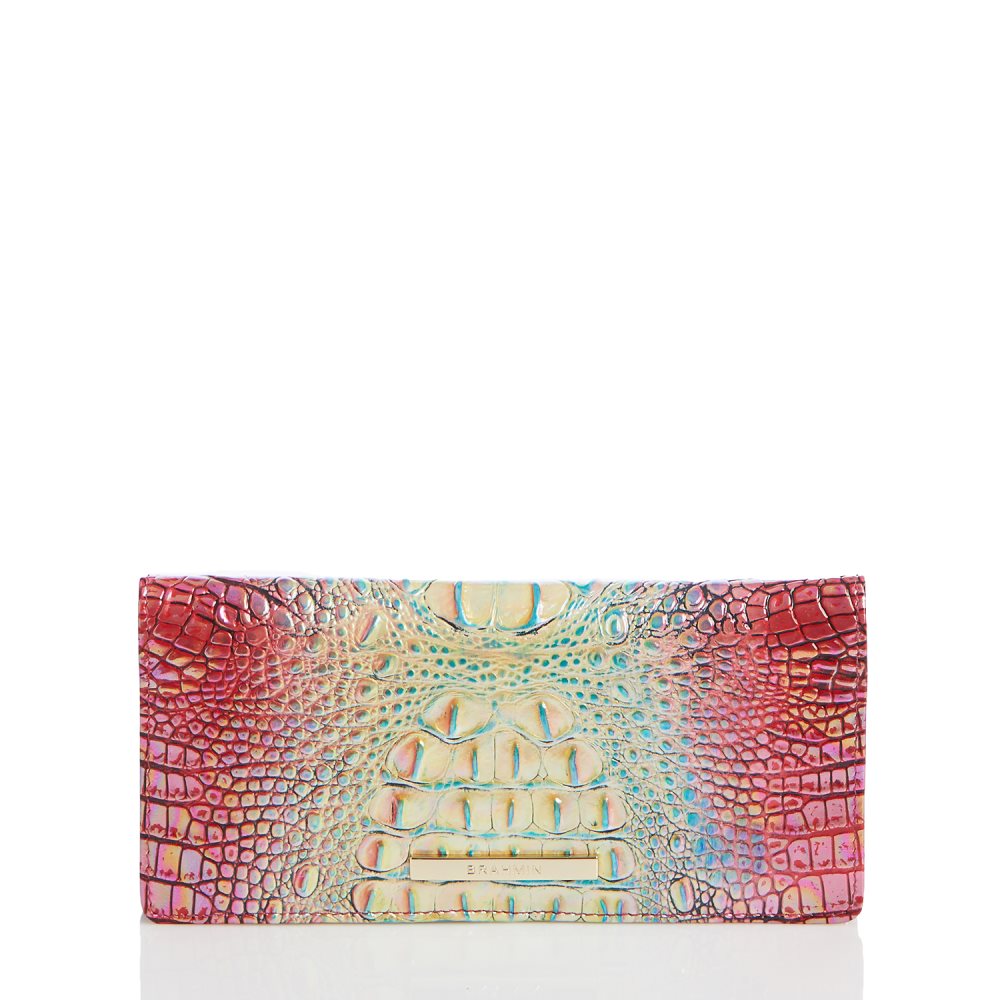 Brahmin | Women's Ady Wallet Dragonfruit Ombre Mini Melbourne