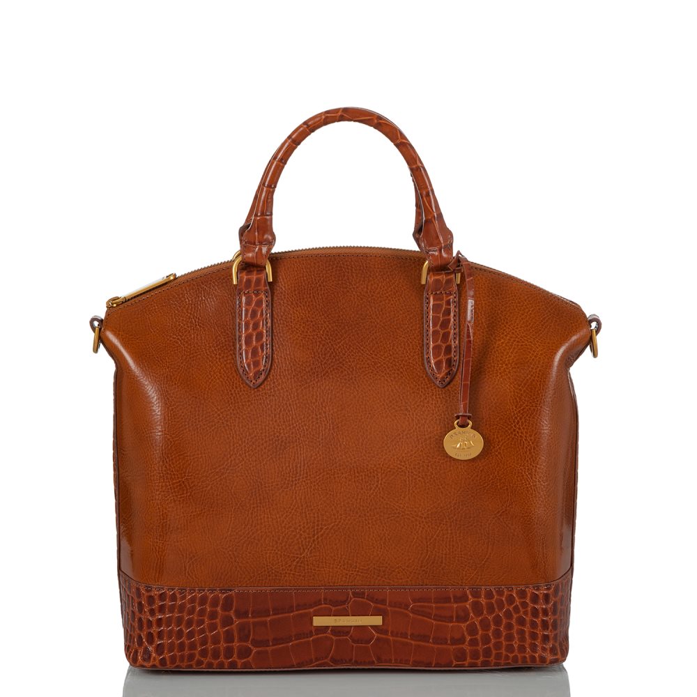 Brahmin | Women's Large Duxbury Satchel Butterscotch Laurence