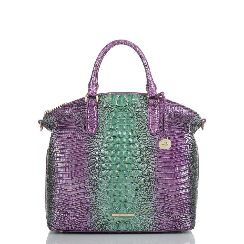 Brahmin | Women's Large Duxbury Satchel Hyacinth Ombre Mini Melbourne