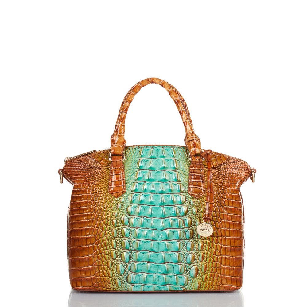 Brahmin | Women's Duxbury Satchel Cactus Ombre Melbourne