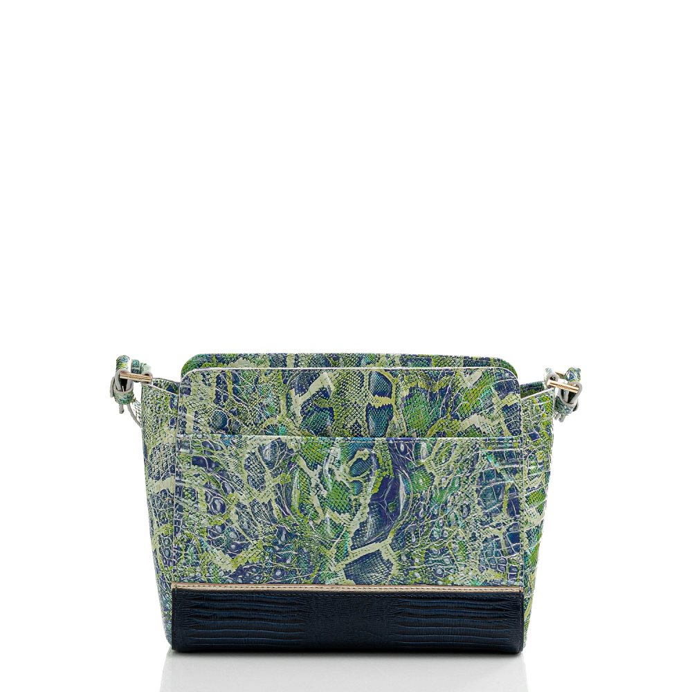 Brahmin | Women's Carrie Crossbody Green Viper Mackay