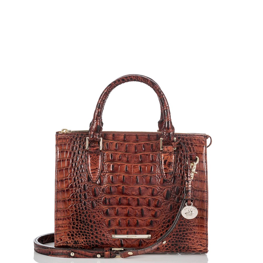 Brahmin | Women's Anywhere Convertible Handbag | Pecan Melbourne