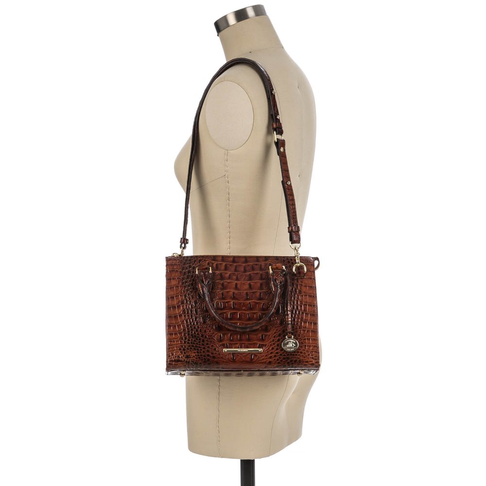 Brahmin | Women's Anywhere Convertible Handbag | Pecan Melbourne